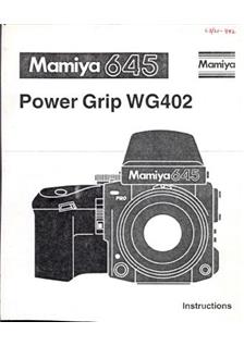 Mamiya M 645 Pro manual. Camera Instructions.